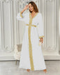 Middle East Europe Europe Europe Arabia Women's Dress Long Dress Elegant abaya Dubai Robe Saudi Travel Wear 