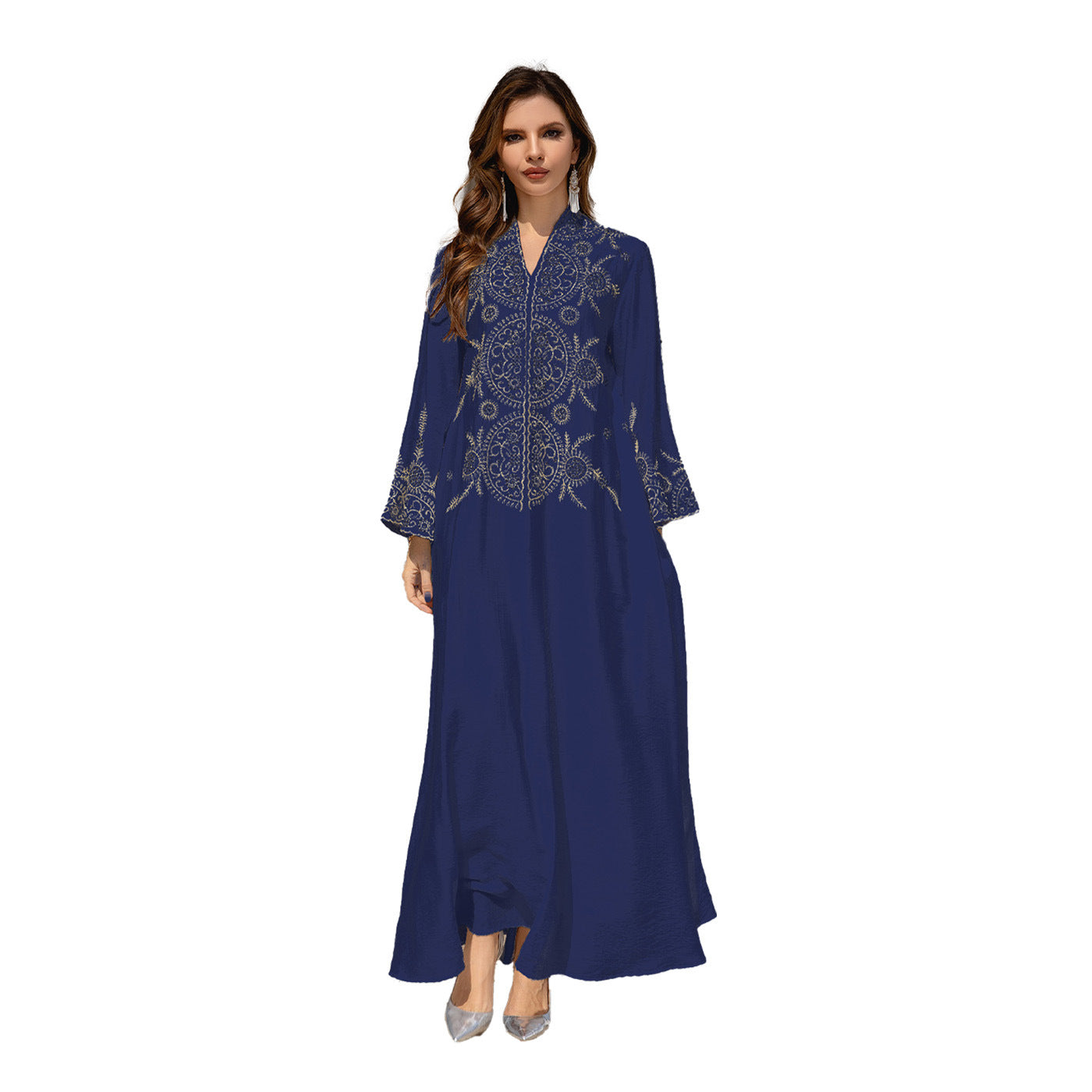 Europe, America, cross-border Muslim women's robes, Middle East, Dubai clothing, abaya embroidered robes, evening dresses, foreign trade