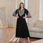 Middle Eastern women's dress, Dubai embroidered robe abaya Muslim dress cross-border foreign trade wholesale