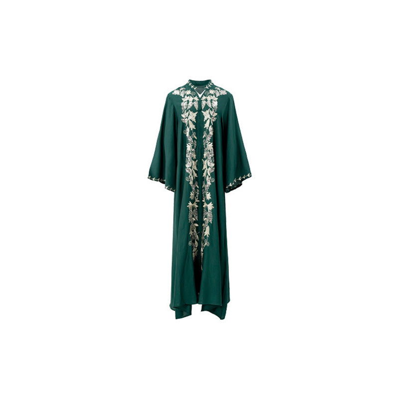 Middle East foreign trade abaya arabic robe women's clothing, embroidered muslim dubai robe cross-border wholesale evening dress 