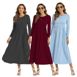 Muslim solid color dress