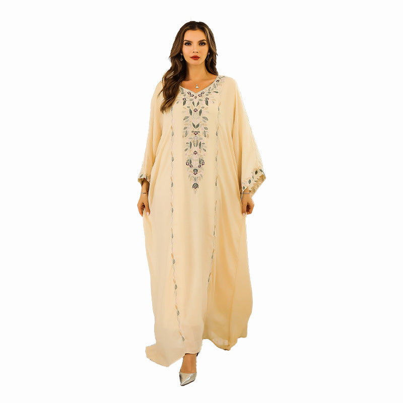 Cross-border Muslim women's robe Dubai Turkey Middle East abaya women's robe dress foreign trade wholesale 