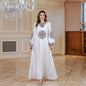 2025 cross-border new product Muslim robe Middle East Dubai embroidered women's dress new light luxury evening dress 